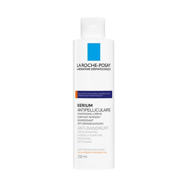La Roche Posay Kerium Anti-Dandruff Cream-Shampoo for Dry Sensitive Scalp 200ml