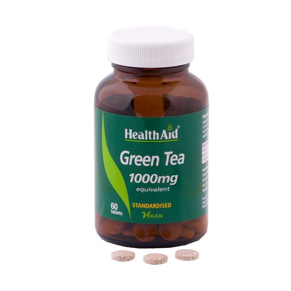 Health Aid Green Tea Εxtract 1000mg 60 Tablets