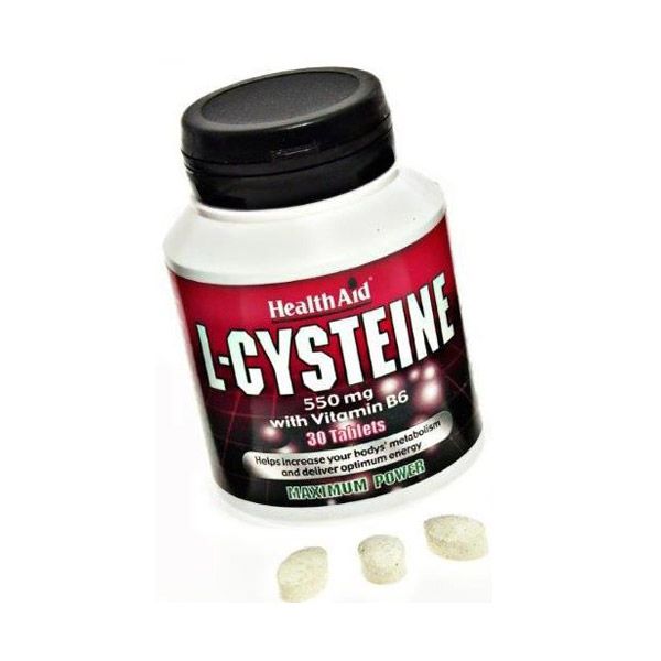 Health Aid L-Cysteine 550MG + Vit. B6 30tabs