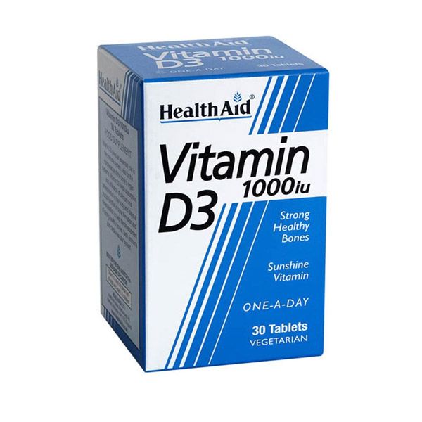 Health Aid Vitamin D3 1000iu 30 ταμπλέτες