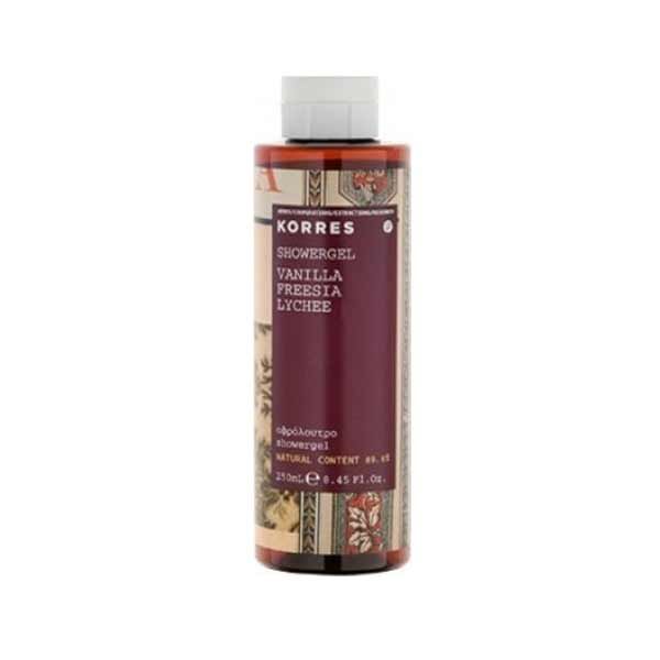 Korres Showergel Vanilla, Freesia, Lychee 250ml