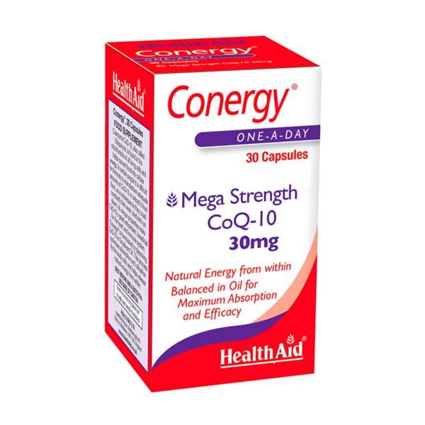 Health Aid Conergy CoQ-10 30mg 30 capsules