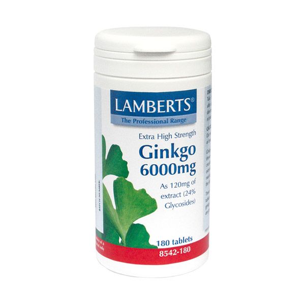 Lamberts Ginkgo Biloba 6000 mg 180 Tabs