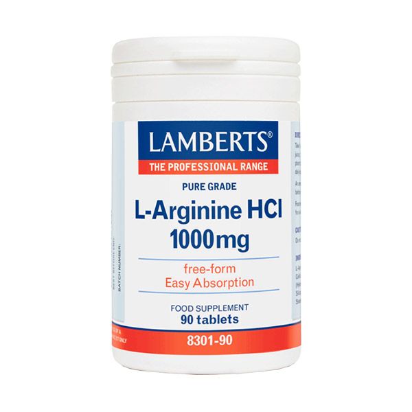 Lamberts L-Arginine HCl 1000mg 90 Tabs