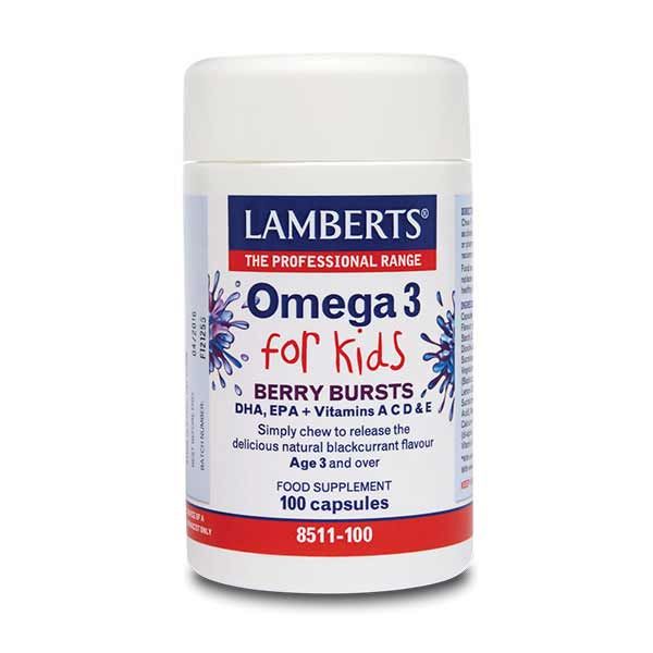 Lamberts Omega 3 for Kids Berry Bursts 90 Caps
