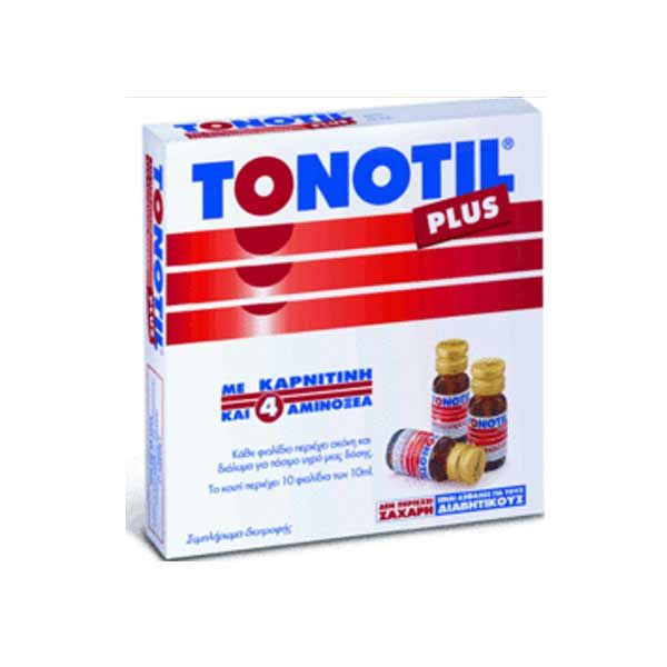 Tonotil Plus με Καρνιτίνη και 4 Αμινοξέα 10 vials x10ml