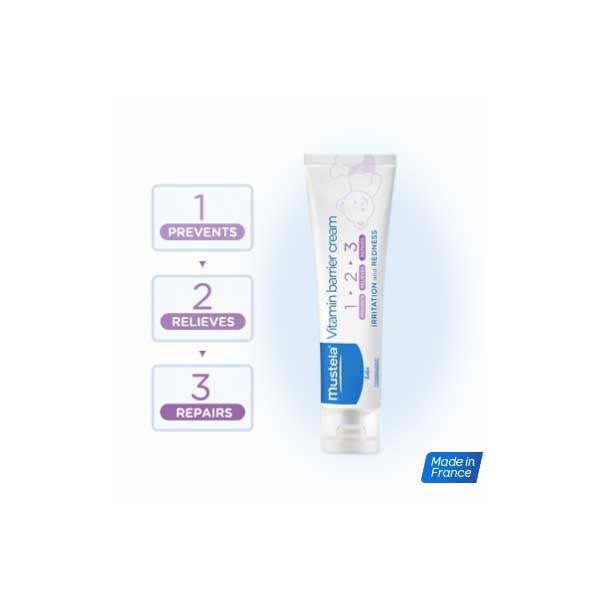 Mustela 123 Vitamin Barrier Cream 100ml