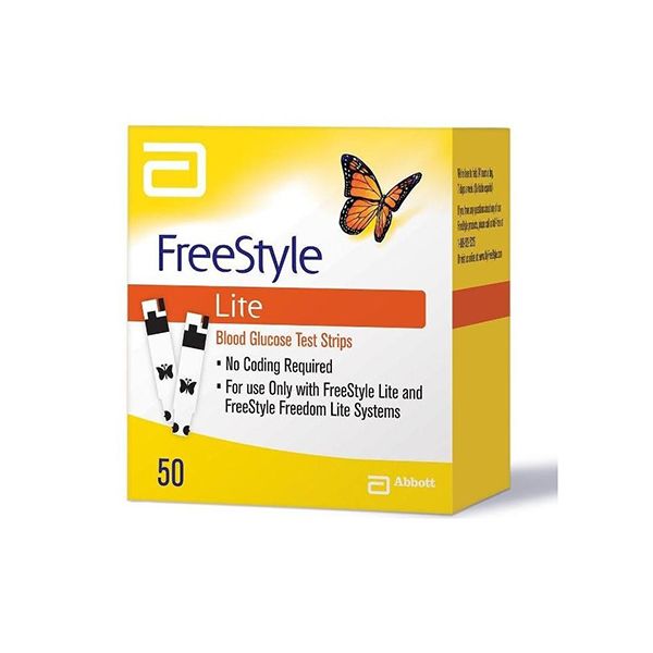 Abbott Freestyle Lite Blood Glucose Test Strips 50pcs
