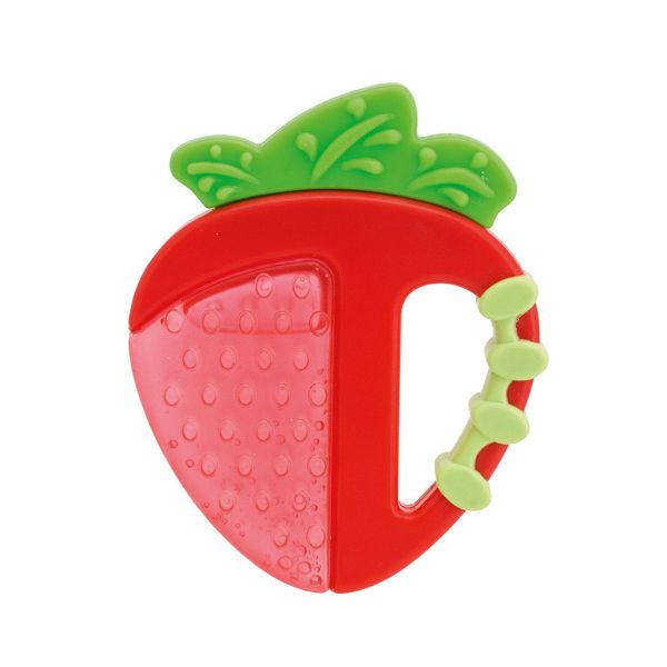 Chicco Fresco Relax Teething Ring Strawberry & Apple 4m+