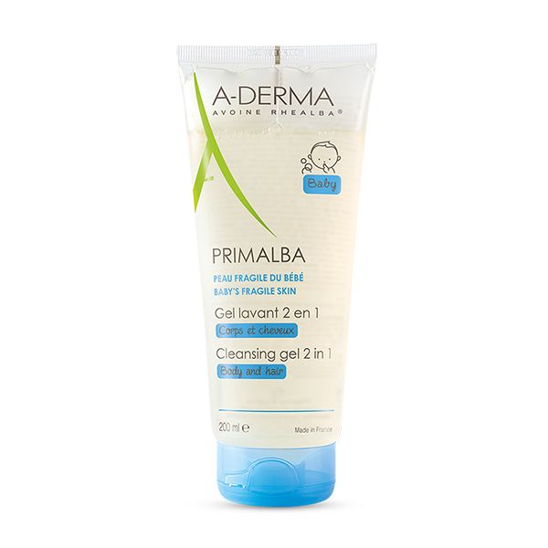A-Derma Primalba Baby 2 In 1 Shower Gel & Shampoo 200ml