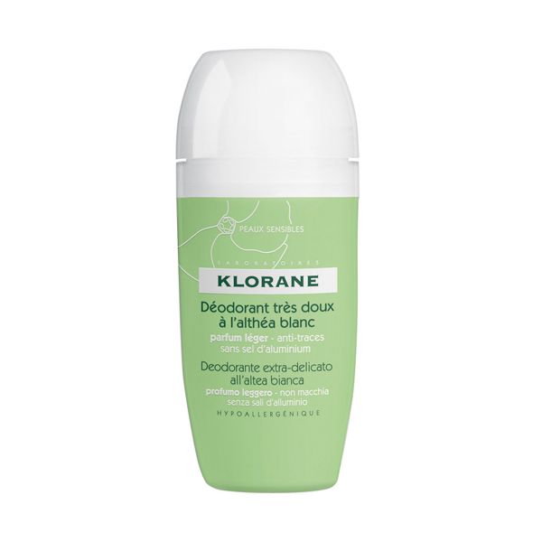 Klorane Πολύ Απαλό Αποσμητικό Roll-On Με Λευκή Αλθέα Για Ευαίσθητο Δέρμα 40ml