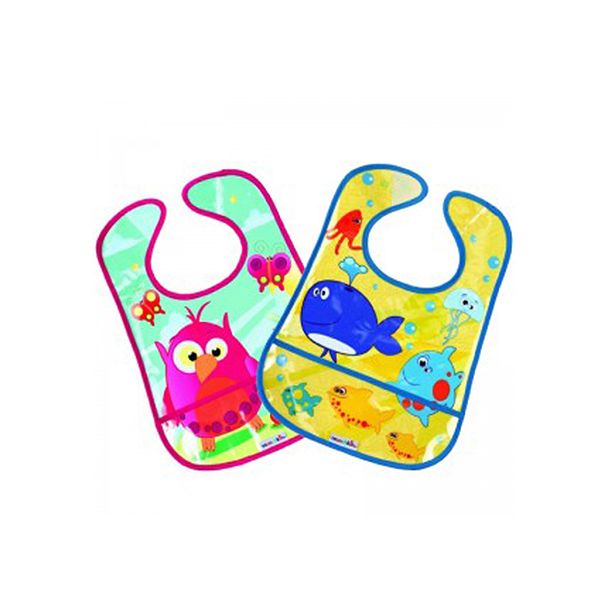 Munchkin 2 Crumb Catcher Bibs - Assorted Colours