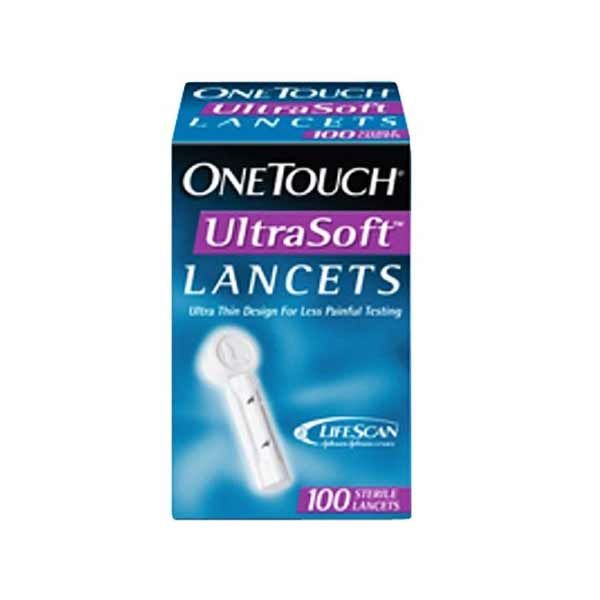 One Touch Ultrasoft 100 Lancets