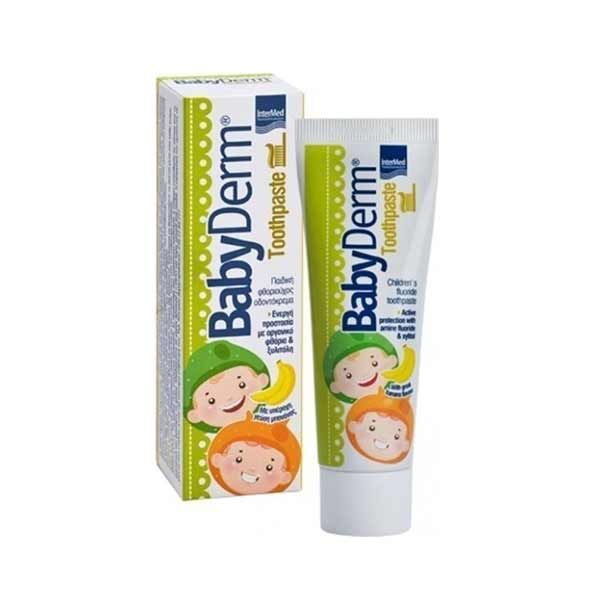 Intermed Babyderm Children's Fluoride Toothpaste with Banana Flavour 50ml