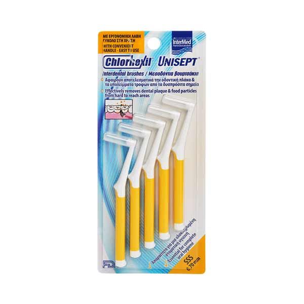 Intermed Unisept Chlorhexil Interdental Brushes SSS 0.70mm 5pcs Intermed Unisept Chlorhexil Interdental Brushes SSS 0.70mm 5pcs