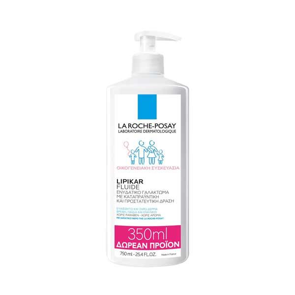 La Roche-Posay Lipikar Fluide Soothing Protecting Hydrating Fluid 400 ml & Gift 350 ml