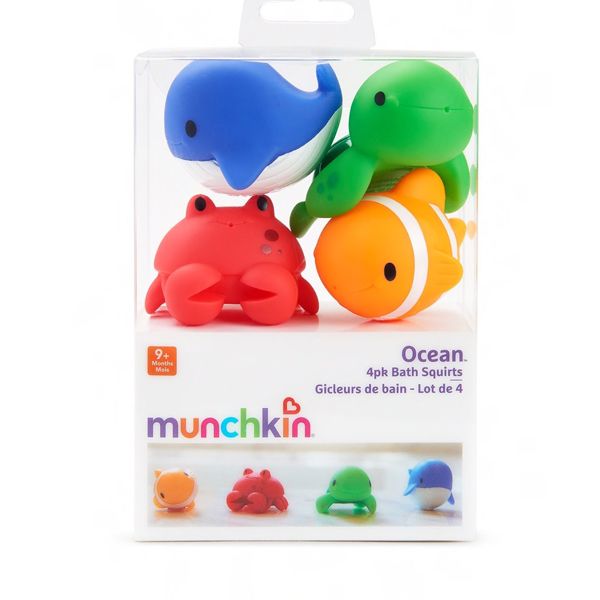 Munchkin Bath Set Ocean Squirts 9m+ 4 Pack