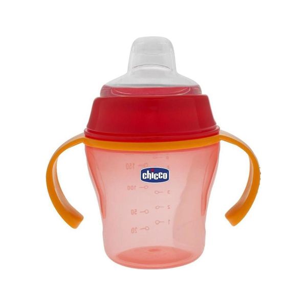 Chicco Μαλακό Κύπελλο Soft Cup 6m+ Κόκκινο