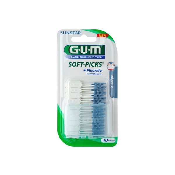 GUM Soft Picks Extra Large Fluoride 40τμχ