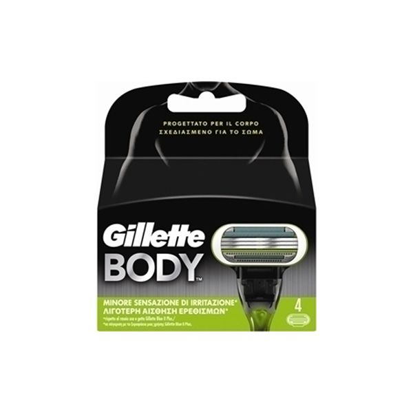 Gillette Body Replacement Razor Heads 4pcs