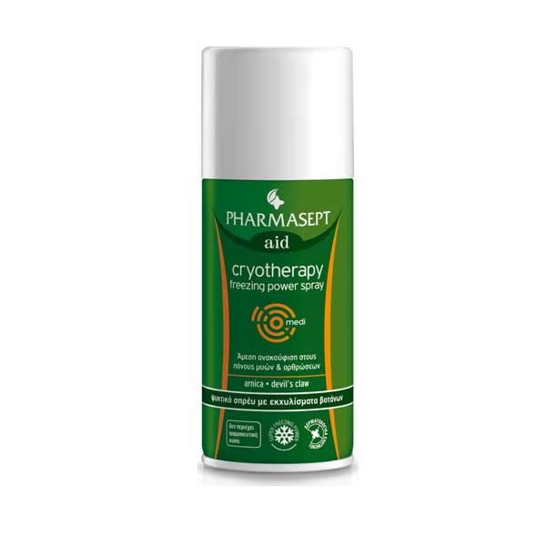 Pharmasept Aid Cryotherapy Ψυκτικό Σπρέι Με Εκχυλίσματα Βοτάνων 150ml