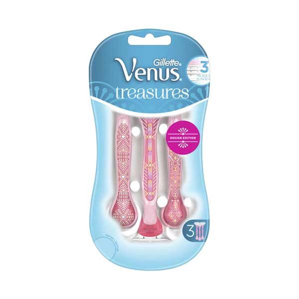 Gillette Venus Treasures Disposable Razors 3 Pieces