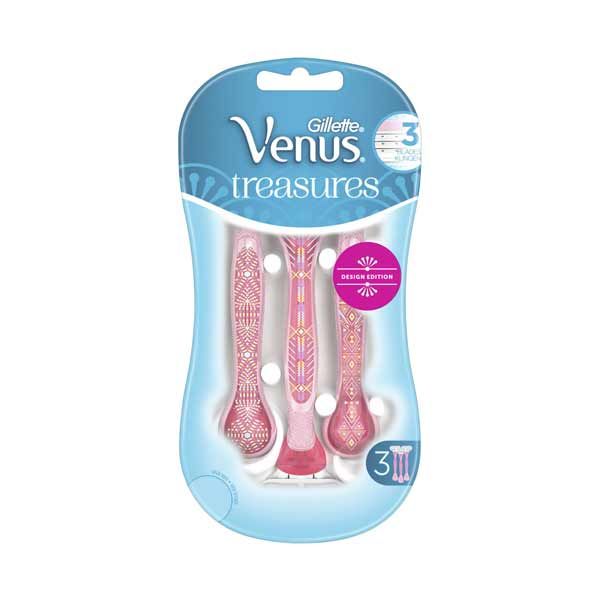 Gillette Venus Treasures Design Edition Ξυραφάκια με 3 Λεπίδες 3 τμχ