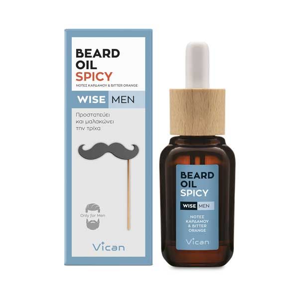 Vican Wise Men Spicy Λάδι Για Τη Γενειάδα 30ml