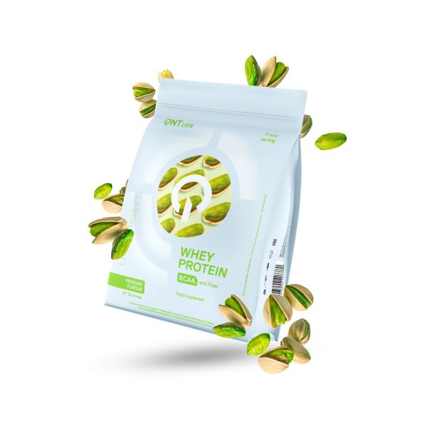 QNT Liife Whey Protein BCAA and Fiber Light Digest Πρωτεΐνη Ορού Γάλακτος και Φυτικές Ίνες με Γεύση Pistachio 500 gr