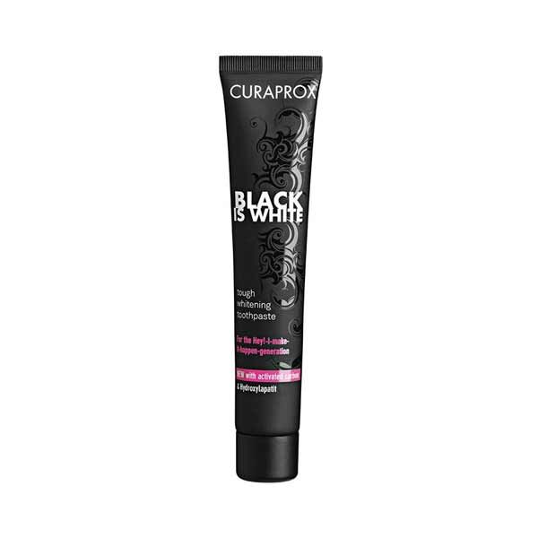 Curaprox Black Is White Charcoal Whitening Toothpaste Lime-Mint 90ml