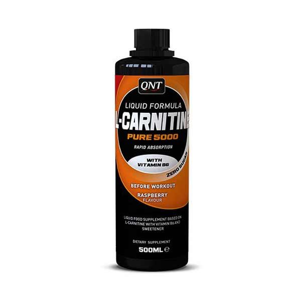 QNT L-Carnitine Liquid (Fat Burner) Burn & Energy Workout Raspberry Flavour 500ml