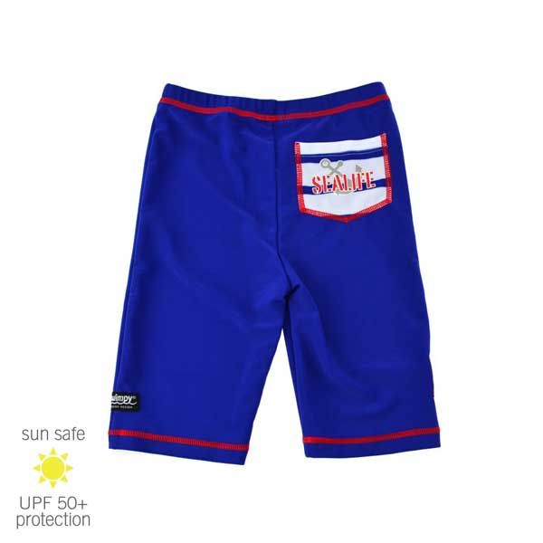UV Sun Clothes UV Swim Shorts Kids Sealife Blue 5-6 yrs 110-116cm