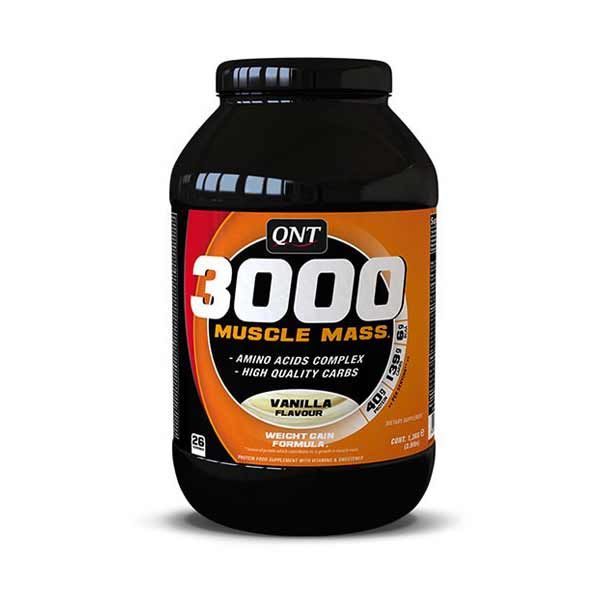 QNT 3000 Muscle Mass Weight Gain Formula With Vanilla Flavour 1.3kg