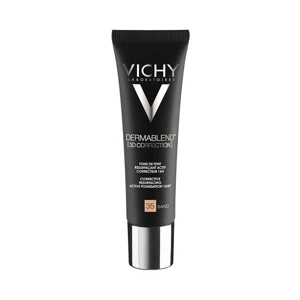 Vichy Dermablend 3D Correction Foundation 35 Sand For Oily/ Acne-Prone Skin 30ml