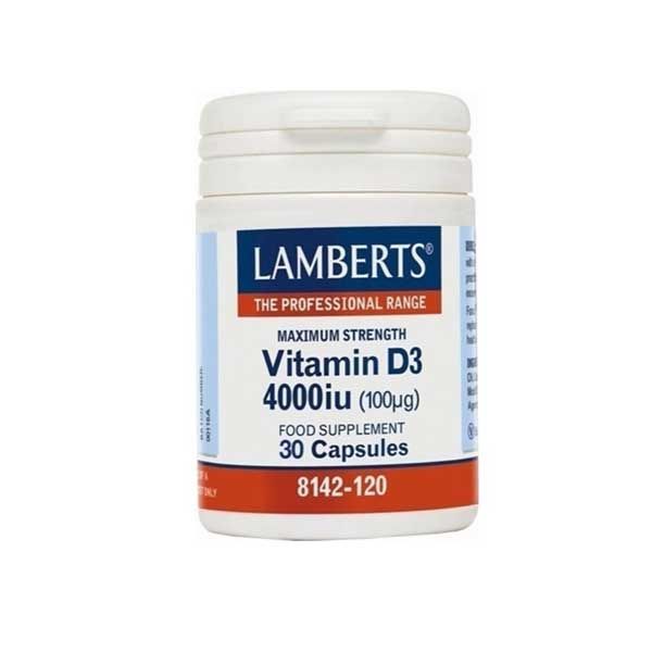 Lamberts Vitamin D3 4000iu 120 TabsLamberts Vitamin D3 4000iu 30 ταμπλέτες