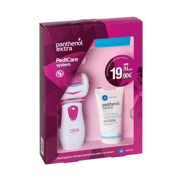 Panthenol Extra Set With Ms Electric Foot File & Exfoliating & Regenerating Foot Cream 60ml & Ms Regular File