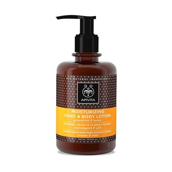 Apivita Moisturizing Hand and Body Lotion With Grapefruit and Honey 300 ml