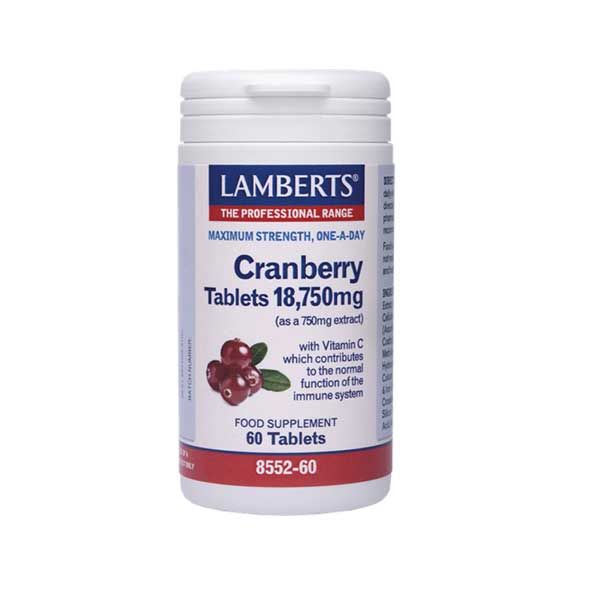Lamberts Cranberry Tablets 18.750mg 60tabs