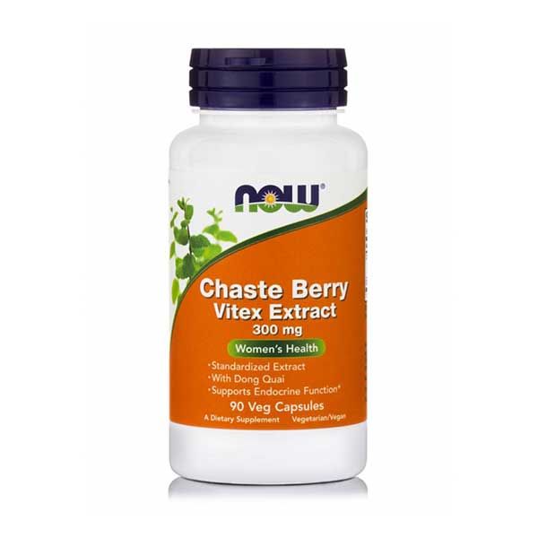 Now Chaste Berry Vitex Extract 300mg 90 Veg Capsules