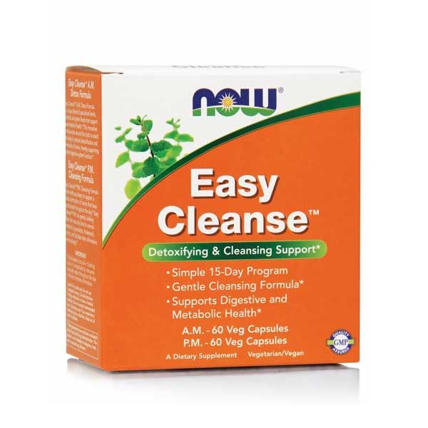 Now Easy Cleanse A.M. 60 Veg Capsules & P.M. 60 Veg Capsules