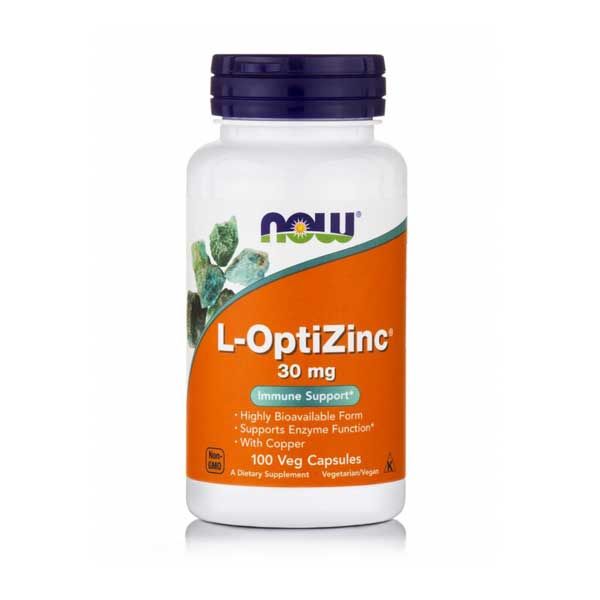 Now L-OptiZinc 30mg 100 Veg Capsules