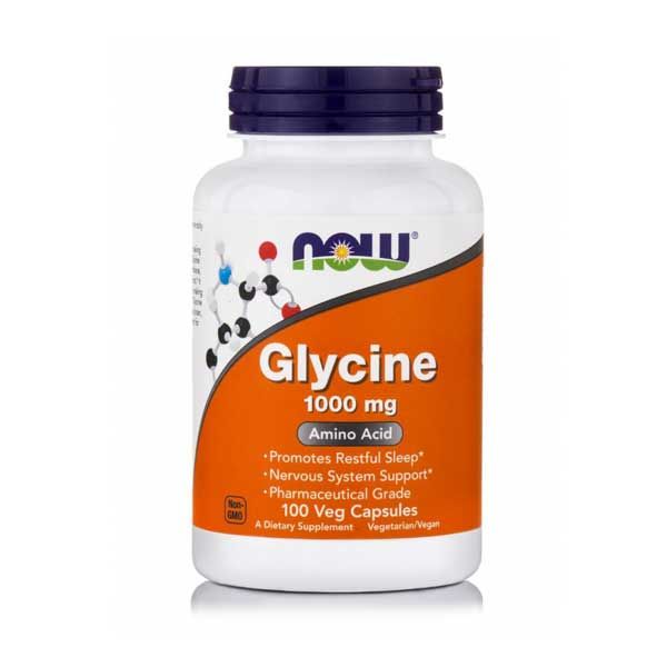 Now Glycine 1000mg 100 Veg Capsules