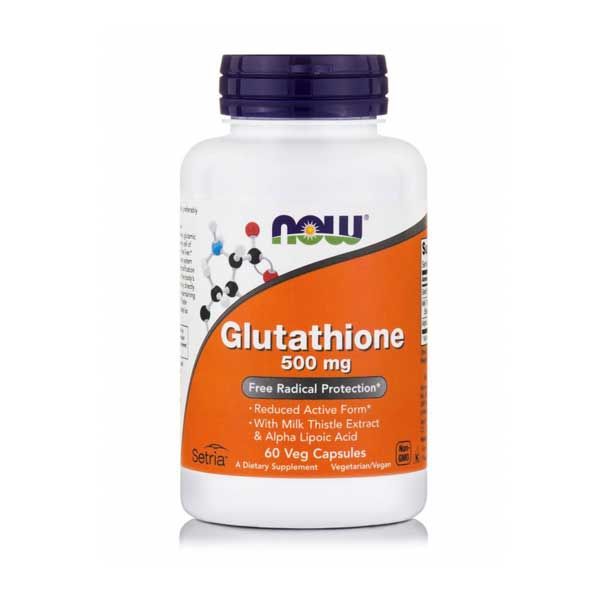 Now Glutathione 500mg 60 Veg Capsules