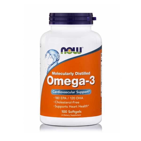 Now Molecularly Distilled Omega-3 100 Softgels