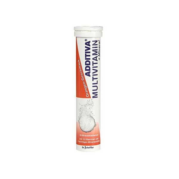 Additiva Multivitamin & Minerals Orange Flavour 20 effervescent tablets