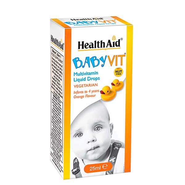 Health Aid Baby Vit Πολυβιταμίνη σε Σταγόνες με γεύση Πορτοκάλι 0-4 χρονών 25ml