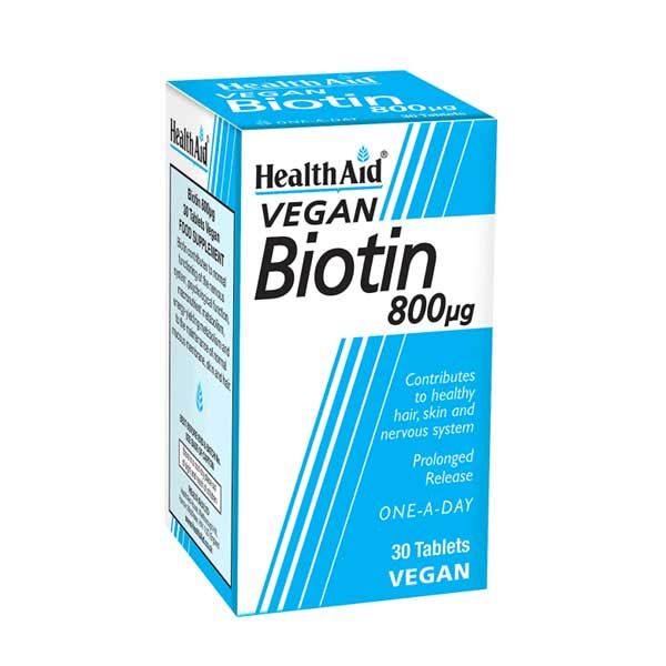 Health Aid Biotin 800μg 30 Tablets