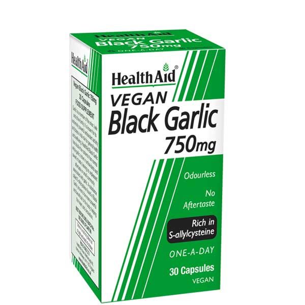Health Aid Black Garlic 750mg 30 Capsules