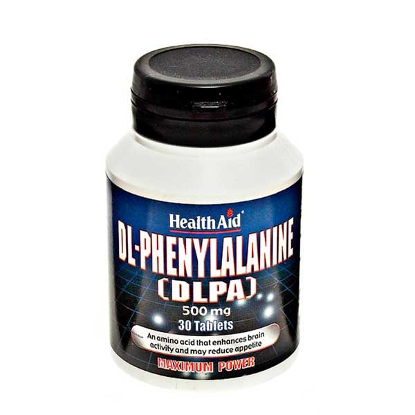 Health Aid DL-Phenylalanine (DLPA) 500mg 30 tablets