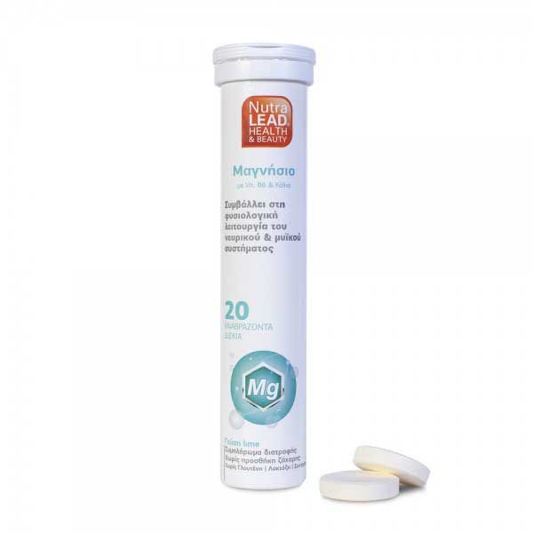 NutraLead Magnesium with Vitamin C & Vitamin D3 20 effervescent tablets